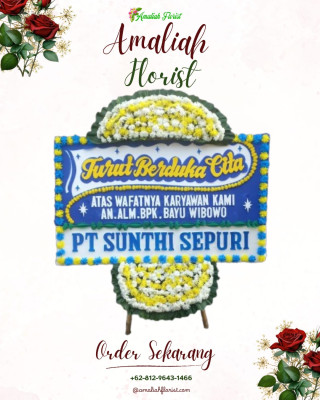 Papan Bunga Duka di Marong